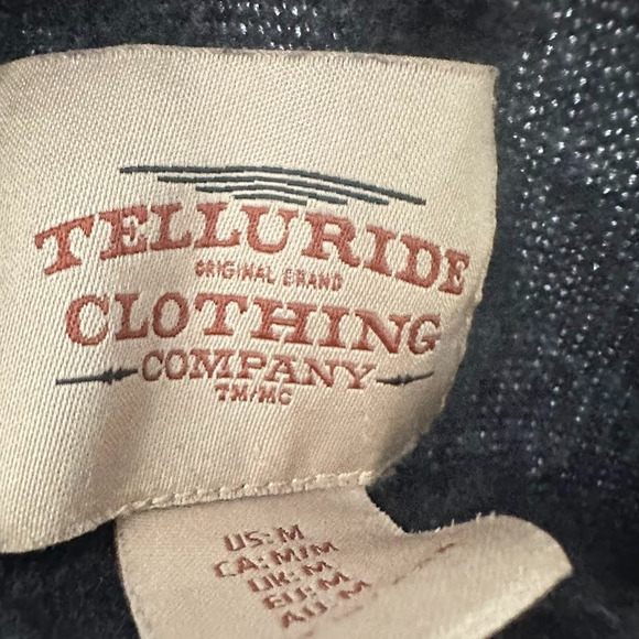 Telluride Clothing Company Womens Medium Sweater Button Mock Neck Grey Marled - Picture 5 of 10
